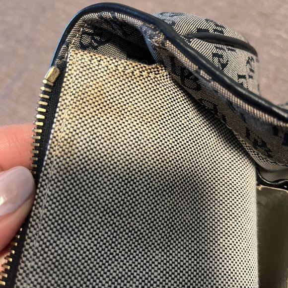 Dooney and Bourke black logo buckle satchel - Picture 12 of 12